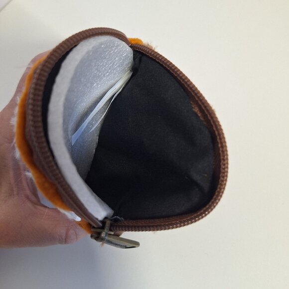 Loungefly Star Wars Porg Coin Purse Furry Plush Retired Zipper New 5" - Picture 3 of 6
